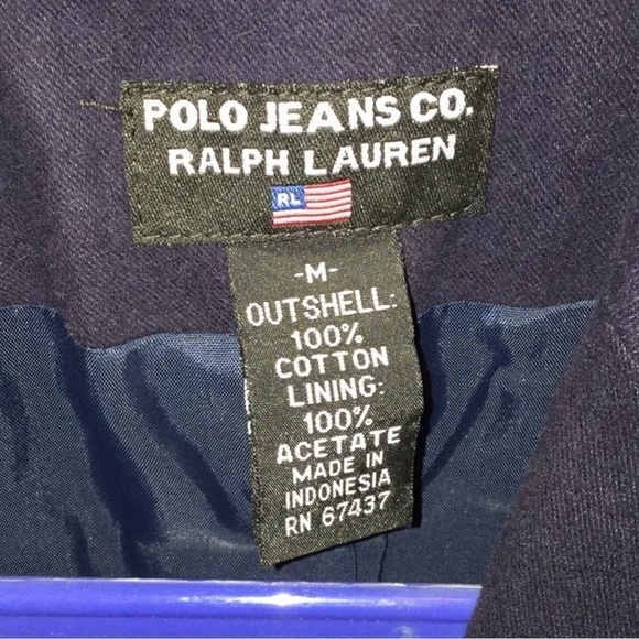 Ralph Lauren NWT Womens Polo Jeans Navy Blazer w/ Suede Elbow Detail Size Medium - Picture 12 of 12